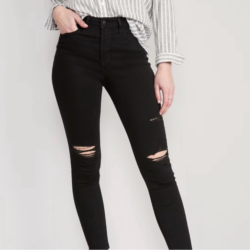 Black Ripped Women Jeans